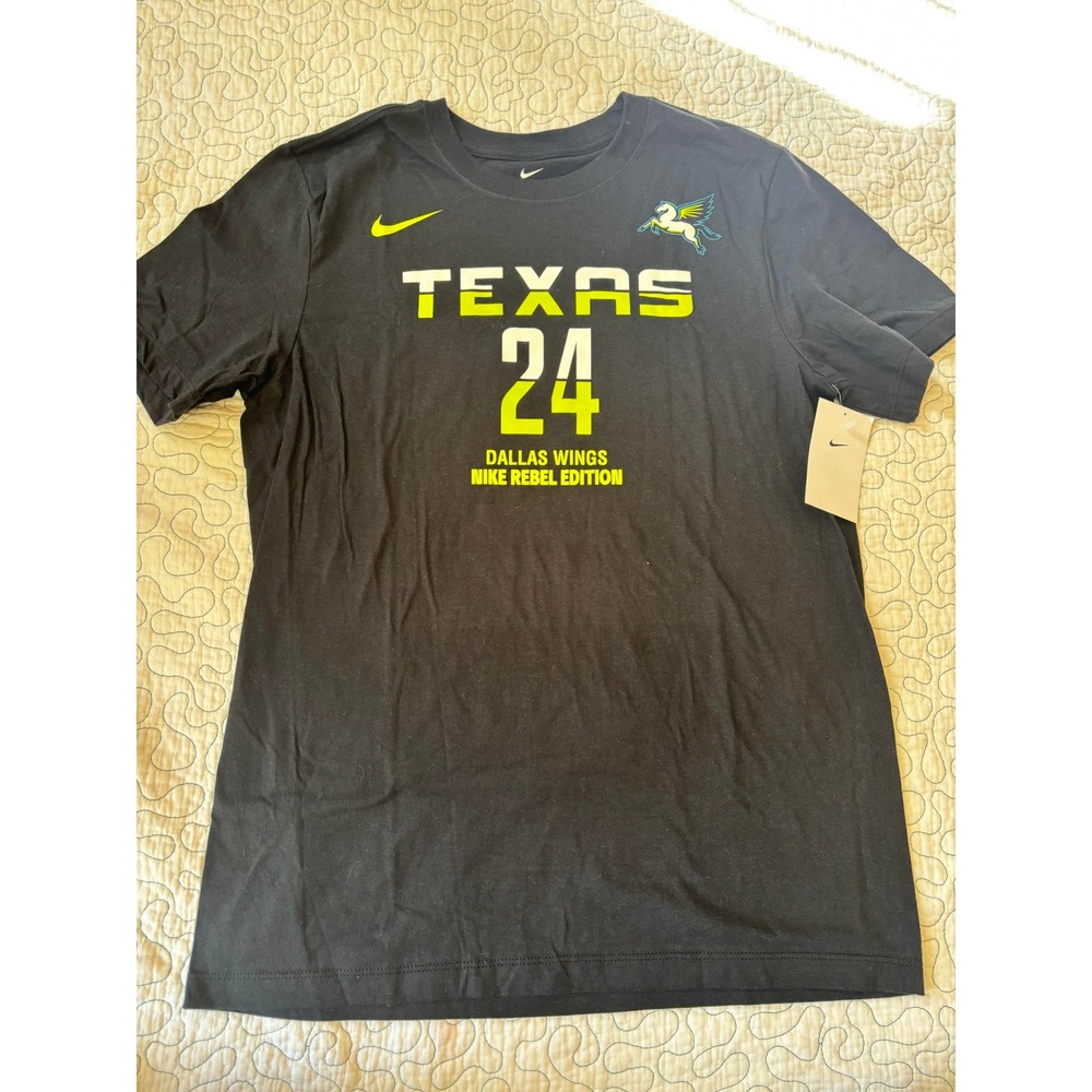 Nike Dallas Wings Arike Ogunbowale 24 Rebel Edition T-Shirt Medium